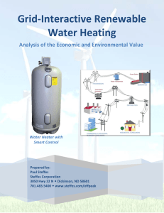 Grid-Interactive Renewable Water Heating