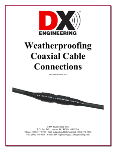 Weatherproofing Coaxial Cable Connections