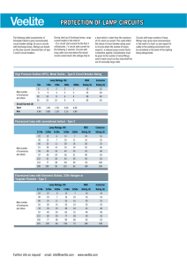protection of lamp circuits