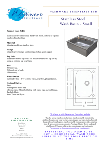 Stainless Steel Wash Basin - Small
