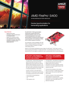 AMD FirePro™ S400 synchronization module