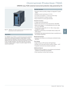 Overcurrent Protection / 7SJ45