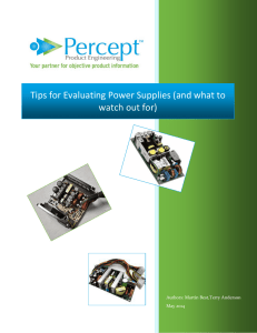 Tips for Evaluating Power Supplies