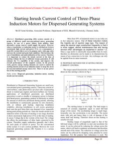 Starting Inrush Current Control of Three