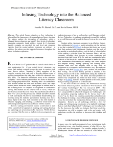 Infusing Technology into the Balanced Literacy Classroom