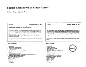 Spatial Realizations of Linear Scenes