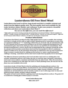 Lustersheen Oil Free Steel Wool