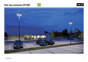Post Top Luminaire CFT500 - WE-EF