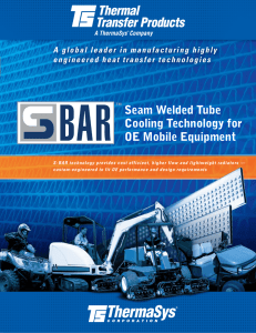 Seam Welded Tube Cooling Technology for OE mobile Equipment