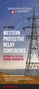 WESTERN PROTECTIVE RELAY CONFERENCE
