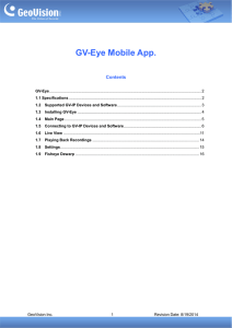 GV-Eye Mobile App.