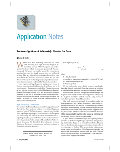 An Investigation of Microstrip Conductor Loss