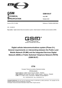 GSM 09.07