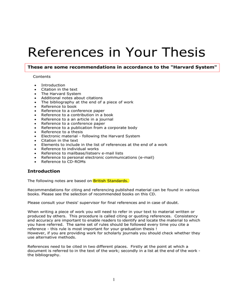 thesis reference check