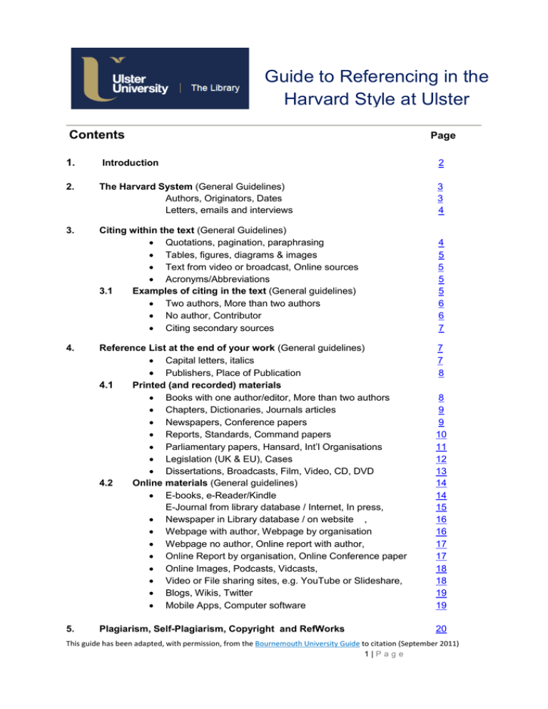 guide to referencing in the harvard style at ulster how write monthly report work