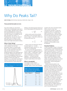 Why Do Peaks Tail?