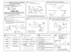 Brother Quick Setup Guide