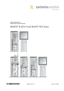 BIOSTAT® B-DCU II with BioPAT® DCU Tower