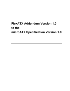 FlexATX Addendum to the microATX Specification