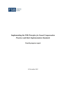 FSB Fourth progress report on compensation practices