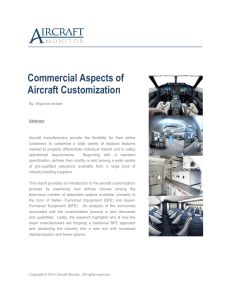 Commercial Aspects of Aircraft Customization