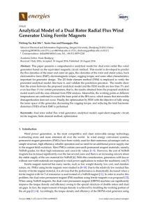 Analytical Model of a Dual Rotor Radial Flux Wind Generator Using