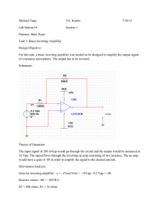 EE 210 Op Amp Design Formal Lab Report