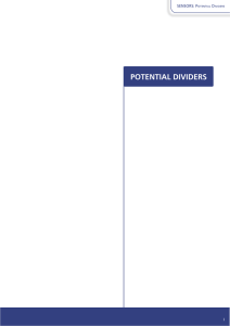 Using potential dividers