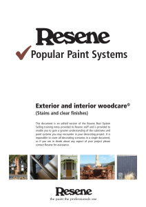 Resene Paint Systems For Exterior and Interior Wood Surfaces
