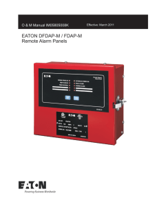 Remote Alarm Panels EATON DFDAP-M / FDAP-M