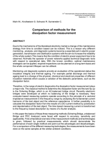 Comparison of methods for the dissipation factor