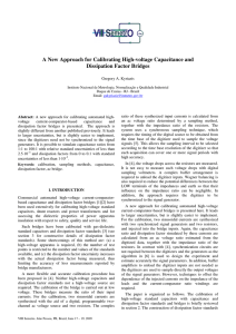 A New Approach for Calibrating High-voltage Capacitance