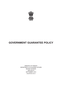 Government Guarantee Policy