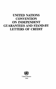united nations convention on independent guarantees and