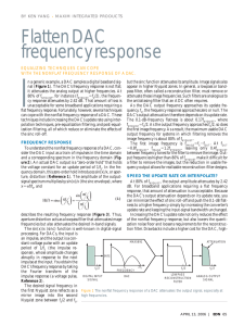 Flatten DAC frequency response