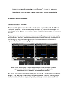 Understanding and measuring an oscilloscope`s frequency response