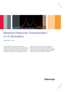 Baseband Response Characterization of IQ Modulators