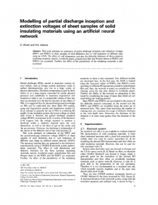 Modelling of partial discharge inception and extinction voltages of