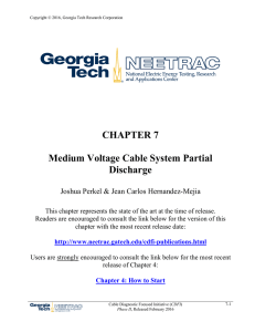 CHAPTER 7 Medium Voltage Cable System Partial Discharge