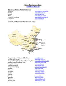 China Development Zones