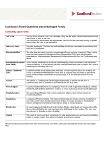 Commonly Asked Questions about Managed Funds