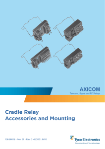 AXICOM Cradle Relay Accessories and Mounting