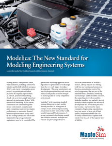 Modelica: The New Standard for Modeling Engineering