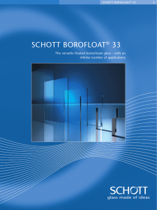 SCHOTT BOROFLOAT® 33