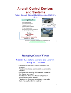 Aircraft Control Devices and Systems!