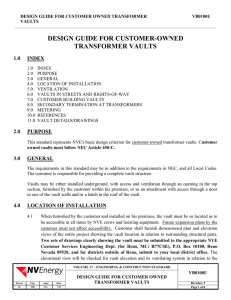 design guide for customer owned transformer