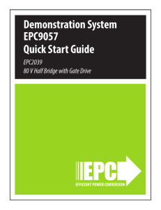 Demonstration System EPC9057 Quick Start Guide