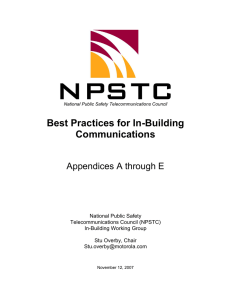 Best Practices for In-Building Communications