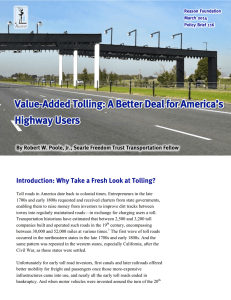 Value-Added Tolling: A Better Deal for