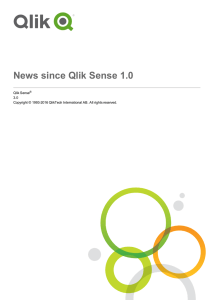 News since Qlik Sense 1.0